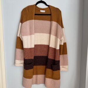 Knox Rose Multicolor Striped Cardigan